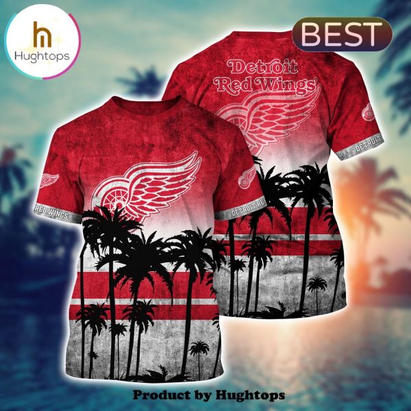 Detroit Red Wings Hawaii Shirt Short Style Hot Trending Summer