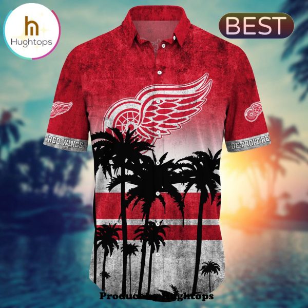 Detroit Red Wings Hawaii Shirt Short Style Hot Trending Summer