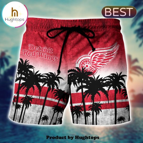 Detroit Red Wings Hawaii Shirt Short Style Hot Trending Summer