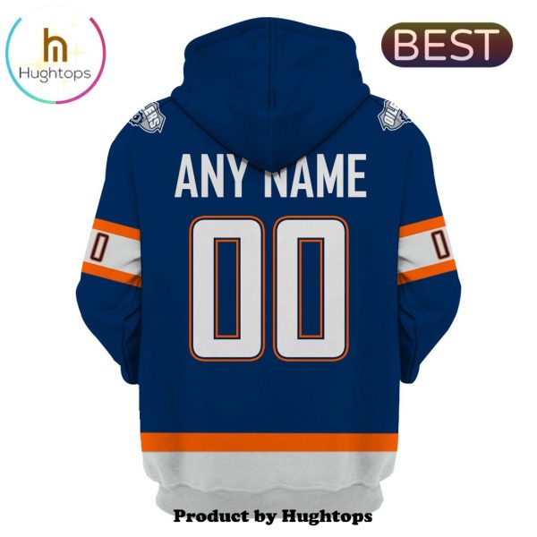 Edmonton Oilers Personalized Name Number NHL Reverse Retro Hoodie