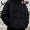 Fear Of God Essentials Off Black Hoodie