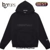 Fear Of God Essentials Reverse Logo Black Hoodie