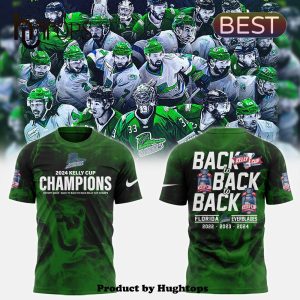 Florida Everblades 2024 Kelly Cup Champions Green T-Shirt, Jogger, Cap