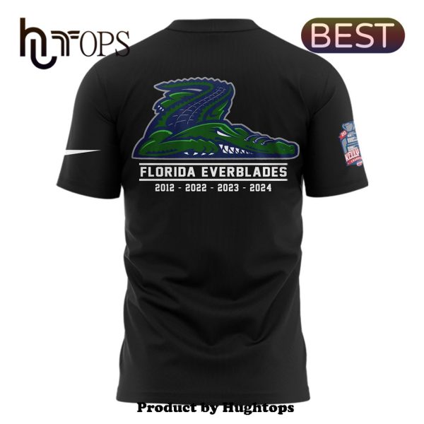 Florida Everblades 4Times Champions Black T-Shirt, Jogger, Cap