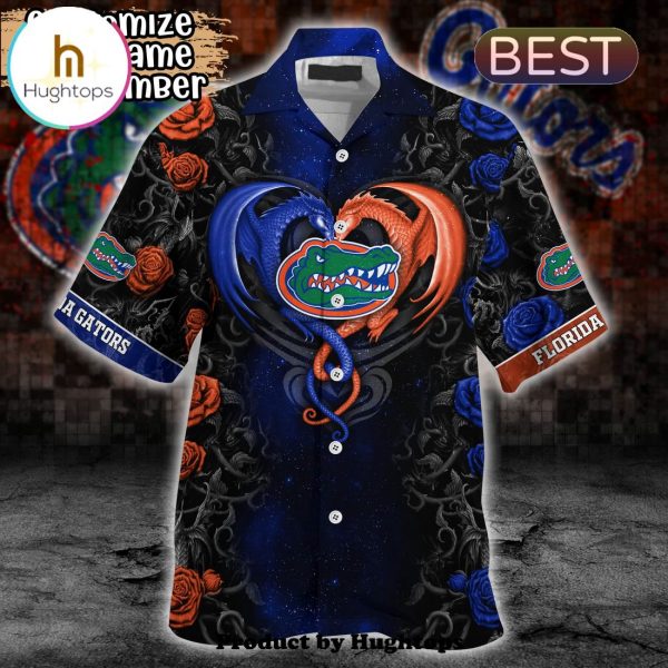 Florida Gators Rose Dragon Hawaii Shirt For Sports Enthusiasts