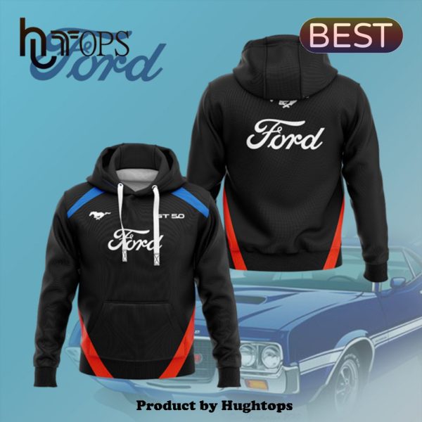 Ford High Premium Printed Black Hoodie