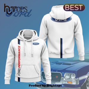 Ford Performance High Quality Printed White Hoodie