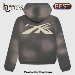 Hellstar Sports Zip-Up Hoodie Grey