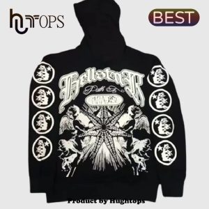 Hellstar Studios Records Amercian Hoodie Black