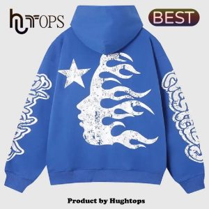 Hellstar Studios Records Yoga Hoodie Blue