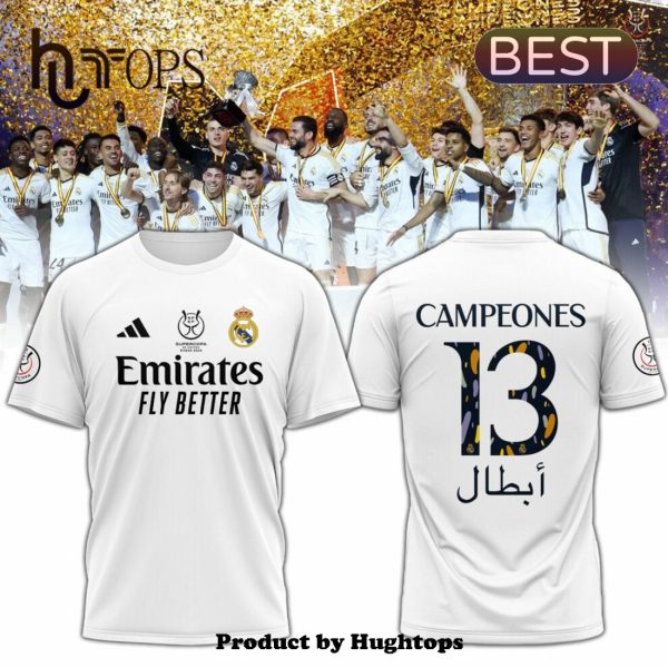 Home Campeones Supercopa Authentic White Hoodie