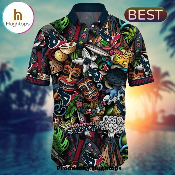 Houston Texans Flower Hawaii Shirt For Fans, Summer Football Shirts