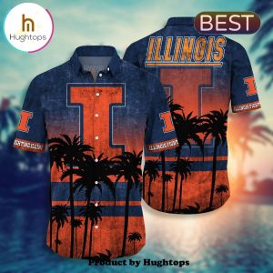 Illinois Fighting Illini Hawaii Shirt Short Style Hot Trending Summer