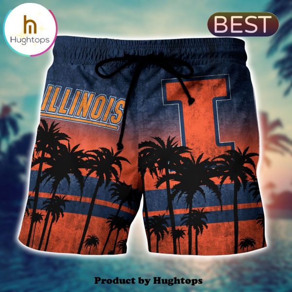 Illinois Fighting Illini Hawaii Shirt Short Style Hot Trending Summer