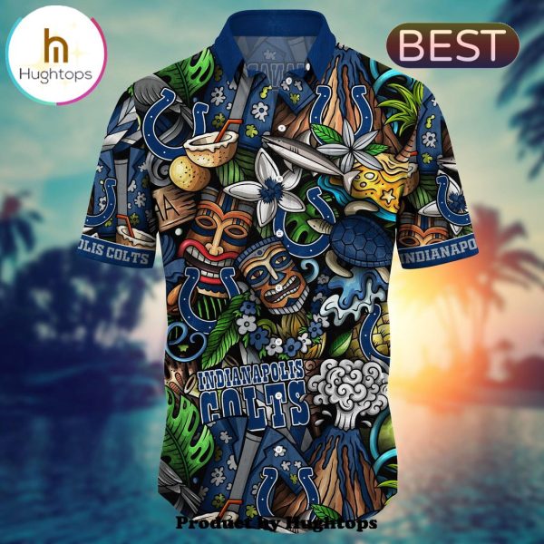 Indianapolis Colts Flower Hawaii Shirt For Fans, Summer Football Shirts