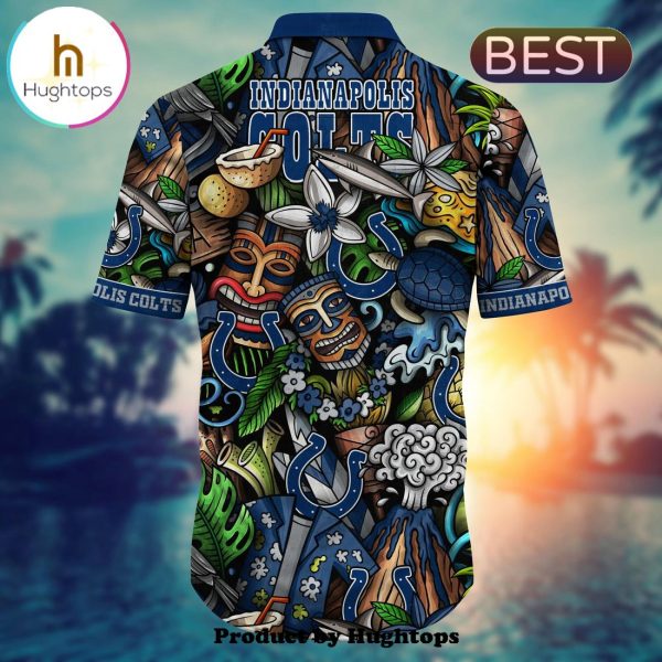 Indianapolis Colts Flower Hawaii Shirt For Fans, Summer Football Shirts