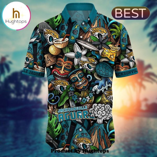 Jacksonville Jaguars Flower Hawaii Shirt For Fans, Summer Football Shirts