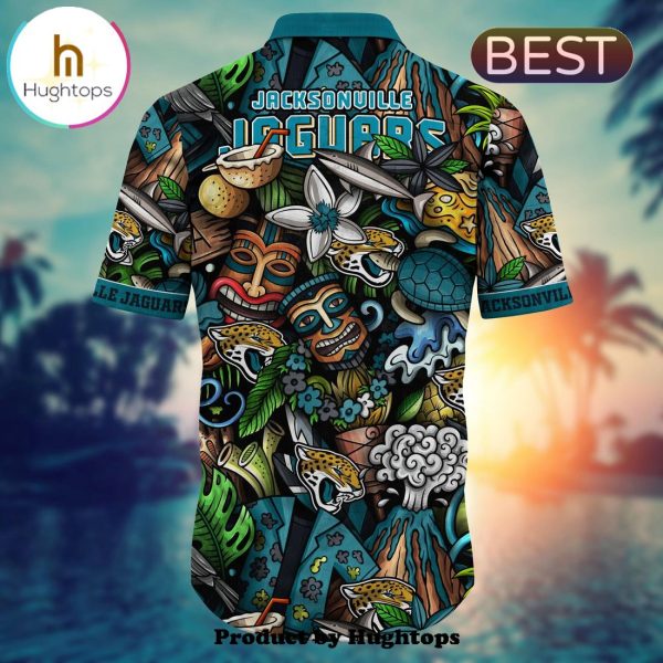 Jacksonville Jaguars Flower Hawaii Shirt For Fans, Summer Football Shirts