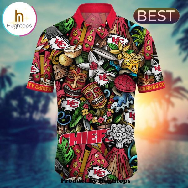 Kansas City Chiefs Flower Hawaii Shirt For Fans, Summer Football Shirts