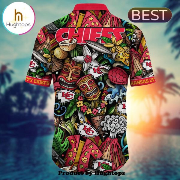 Kansas City Chiefs Flower Hawaii Shirt For Fans, Summer Football Shirts