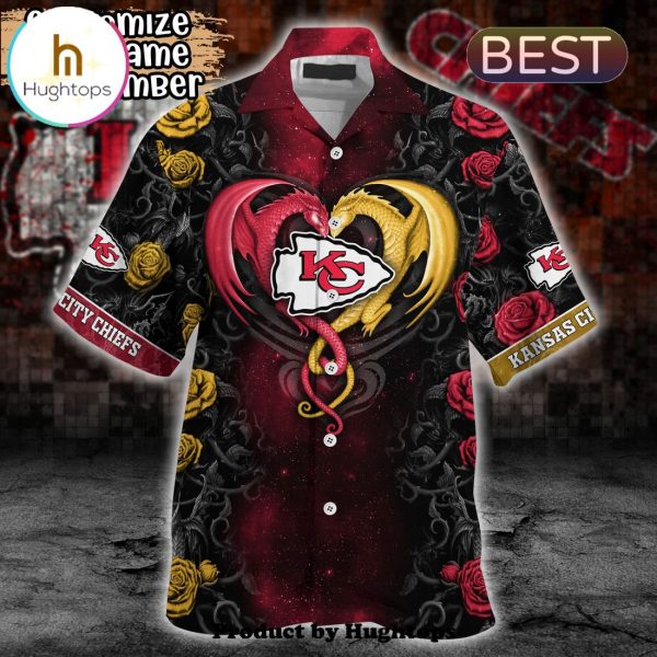 Kansas City Chiefs Rose Dragon Hawaii Shirt For Sports Enthusiasts