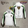 Lamborghini Premium High Quality Printed White Hoodie