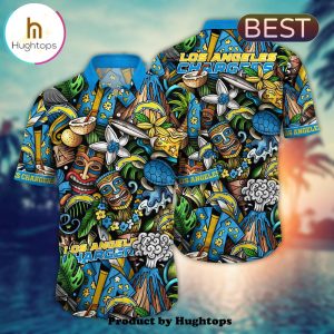 Los Angeles Chargers Flower Hawaii Shirt For Fans, Summer Football Shirts