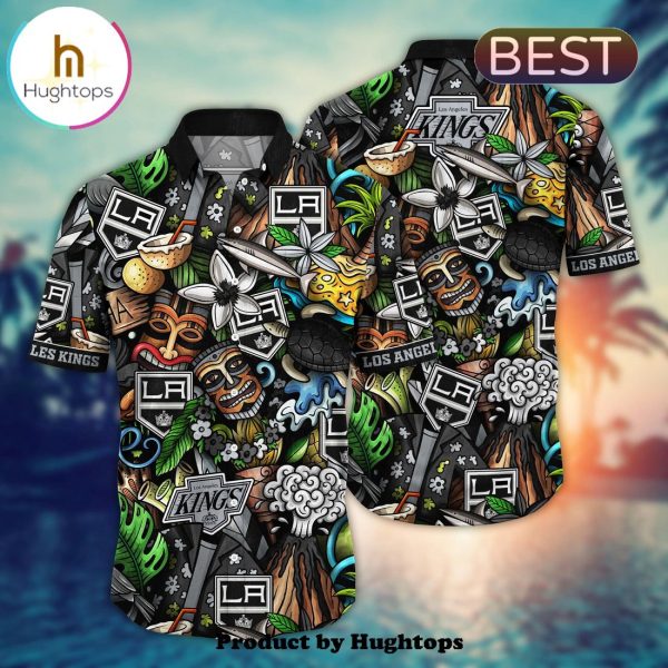 Los Angeles Kings Flower Hawaii Shirt For Fans, Summer Football Shirts