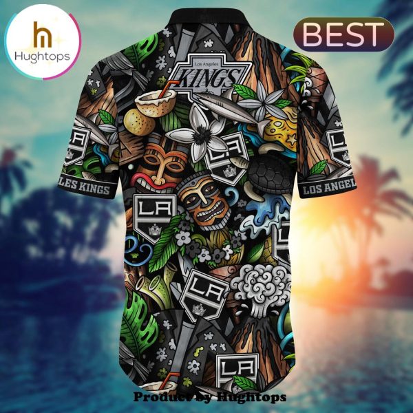 Los Angeles Kings Flower Hawaii Shirt For Fans, Summer Football Shirts