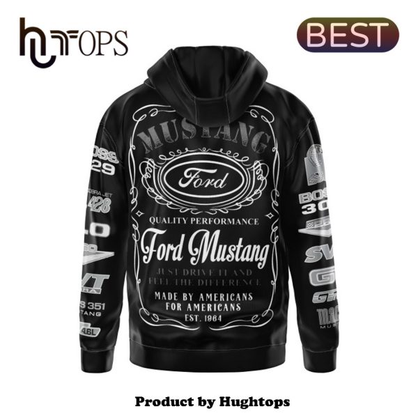 Luxury Ford Mustang Sports Black Printed Hoodie