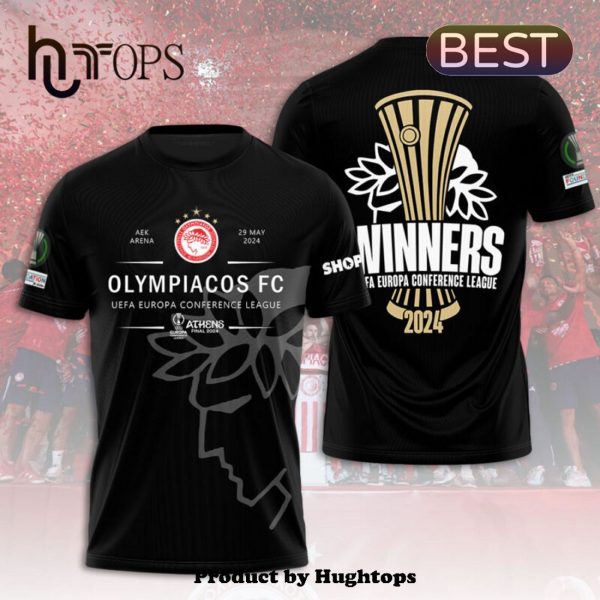 Luxury Olympiacos FC 2024 UEFA Europa League Black Hoodie