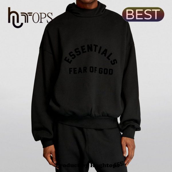 Men’s Fear Of God Essentials Black Logo Harrods Hoodie