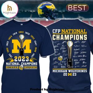 Michigan Wolverines Signatures Football National Championship Shirt