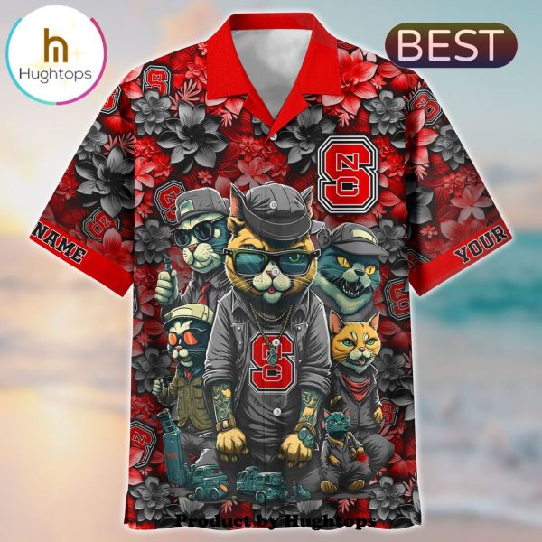 NC State Wolfpack Flower Hawaii Shirt For Fans, Summer Football Shirts