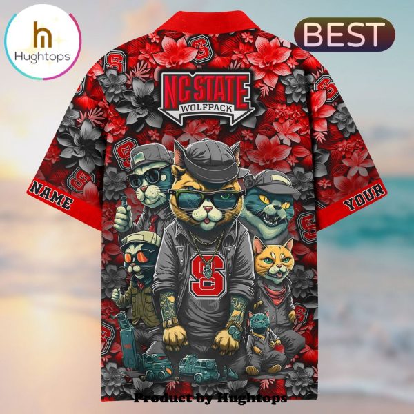 NC State Wolfpack Flower Hawaii Shirt For Fans, Summer Football Shirts