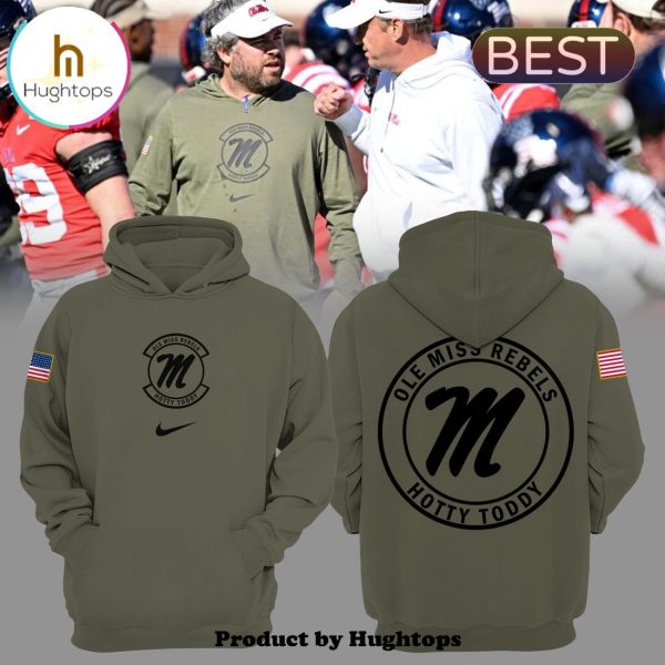 NCAA Ole Miss Rebels Army Style Hoodie, Jogger, Cap