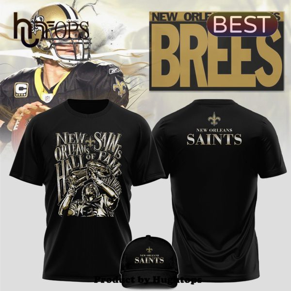 New Orleans Saints Drew Brees Hall of Fame T-Shirt, Cap