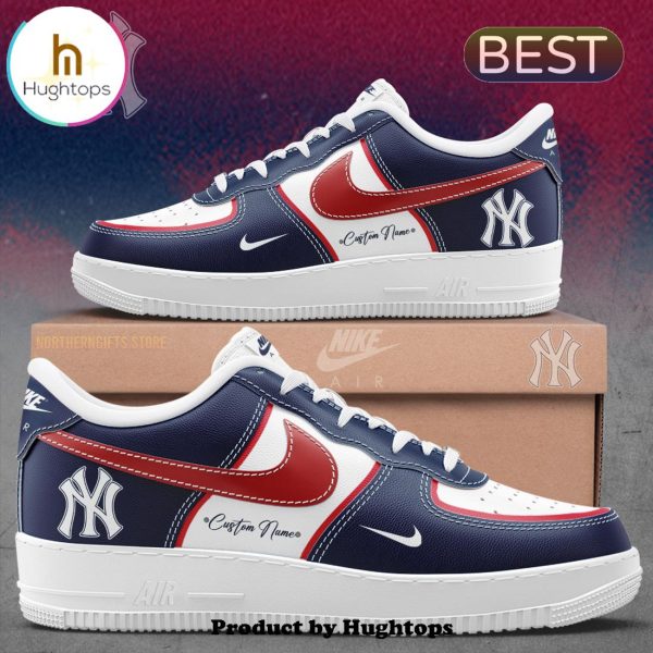 New York Yankees Custom Name For Fans Air Force 1 Shoes