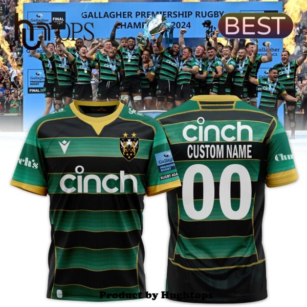 Northampton Saints Custom Gallagher Premiership Champions Shirt