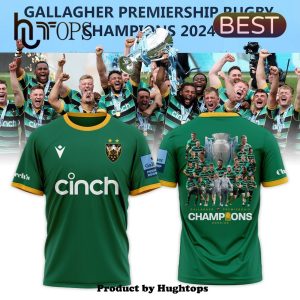 Northampton Saints Gallagher Premiership Champions Green Shirt