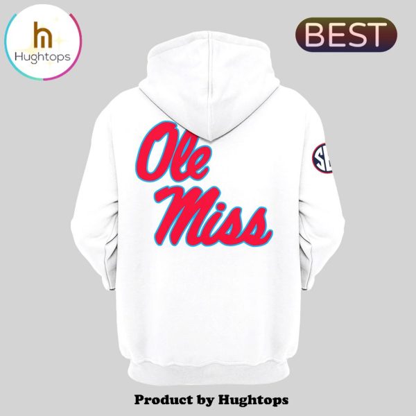 Ole Miss Rebels 2024 Come To The Ship White Hoodie, Jogger, Cap