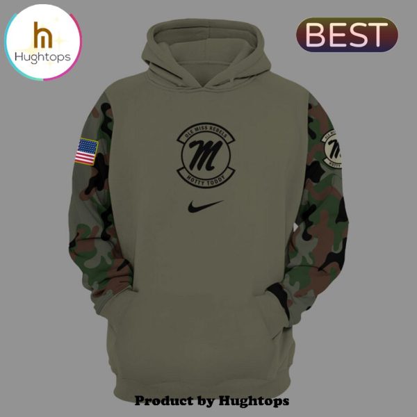 Ole Miss Rebels NCAA 2024 Sports Army Hoodie, Jogger, Cap