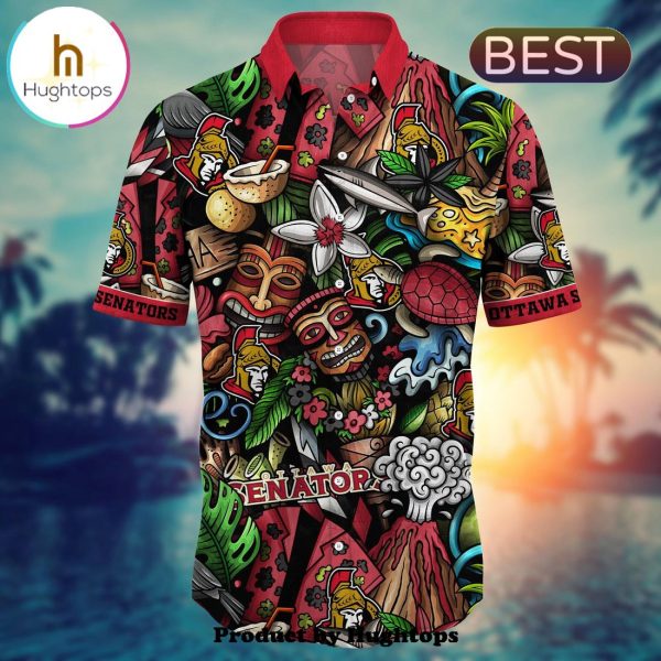 Ottawa Senators Flower Hawaii Shirt For Fans, Summer Football Shirts