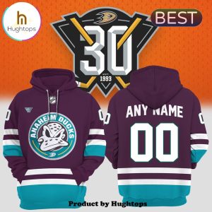 Personalized Anaheim Ducks 30th Anniversary Memories Hoodie