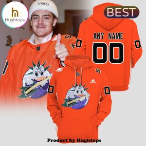 Personalized Anaheim Ducks New Orange Design Hoodie