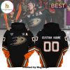 Personalized Name Number Anaheim Ducks Angels Night Pro Hoodie