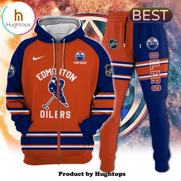 Personalized Edmonton Oilers Set 3D Full Printing Hoodie, Jogger