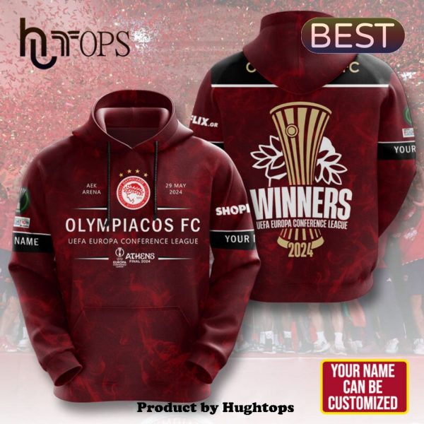 Personalized Olympiacos F.C Winners UEFA Conference League Hoodie