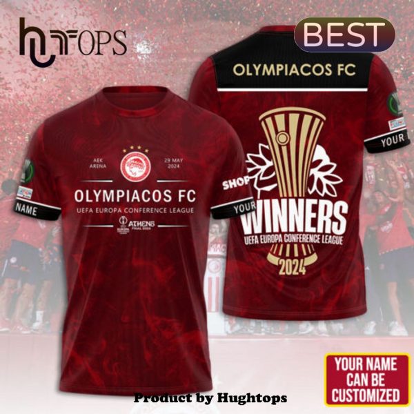 Personalized Olympiacos F.C Winners UEFA Conference League Hoodie