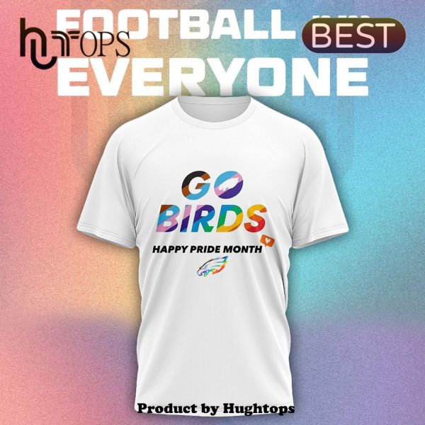 Philadelphia Eagles 2024 Go Birds Happy Pride Month T-Shirt, Cap